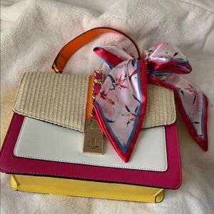 Vera Bradley Pink and White Women's Bag